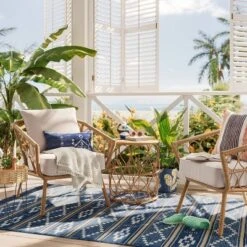 Opalhouse™ 44 2pc Britanna Outdoor Patio Chairs, Club Chairs Natural - Opalhouse™