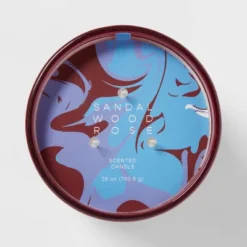 28oz Glass Sandalwood Rose Candle Burgundy - Opalhouse™ -Opalhouse™ GUEST 44dfd8e3 508e 4243 a6bb 4bb1c2bed4a3