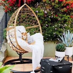 Britanna Patio Hanging Egg Chair - Natural - Opalhouse™ -Opalhouse™ GUEST 4b072736 06c1 4fa1 8662 422f2020ef23