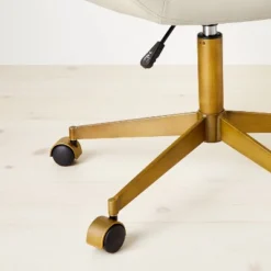 Mahonia Faux Leather Office Chair Cream/Aged Brass - Opalhouse™ Designed With Jungalow™ 12 Mahonia Faux Leather Office Chair Cream/Aged Brass - Opalhouse™ Designed With Jungalow™ -Opalhouse™ GUEST 54b73936 5a21 4274 b154 b09db58cca94