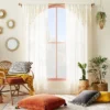 1pc Sheer Banded Geo Macrame Window Curtain Panel White - Opalhouse™ Designed With Jungalow™ 1 1pc Sheer Banded Geo Macrame Window Curtain Panel White - Opalhouse™ Designed With Jungalow™ -Opalhouse™ GUEST 5558f3f4 e289 4fce 89ab ad882207829f