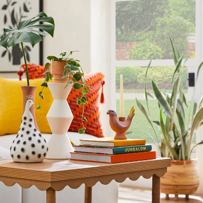 Ceramic Plant Pedestal White - Opalhouse™ Designed With Jungalow™ 3 Ceramic Plant Pedestal White - Opalhouse™ Designed With Jungalow™