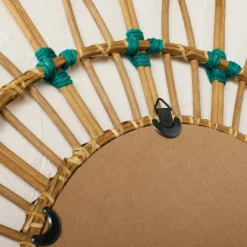 30" Dia Rattan Mirror With Cotton Cord - Opalhouse™ Designed With Jungalow™ -Opalhouse™ GUEST 609e683e 9806 4ac4 8a85 94ad2e7f6e22