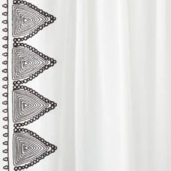 1pc Light Filtering Diamond Border Window Curtain Panel White - Opalhouse™ Designed With Jungalow™ -Opalhouse™ GUEST 6a1227ec a22c 4a58 b5cd ea3e9bda3f45