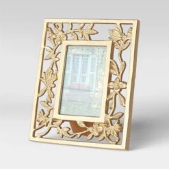 4" X 6" Metal Feather Frame Light Gold - Opalhouse™ -Opalhouse™ GUEST 896cb4b9 0b76 45b7 b2a9 ad002efecda8