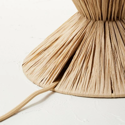 Faux Raffia Table Lamp Brown (Includes LED Light Bulb) - Opalhouse™ Designed With Jungalow™ 5 Faux Raffia Table Lamp Brown (Includes LED Light Bulb) - Opalhouse™ Designed With Jungalow™ - Image 4