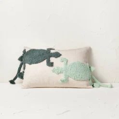 Two Lizard Punch Needle Lumbar Throw Pillow - Opalhouse™ Designed With Jungalow™ -Opalhouse™ GUEST b928f6a8 8ca3 4efd 8799 466299a95a4e