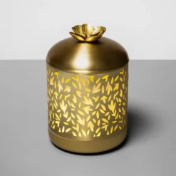 200ml Metal Flower Cutout Color-Changing Oil Diffuser Gold - Opalhouse™ -Opalhouse™ GUEST be53ae4e 50ec 4323 a07e 251cf8563ca1