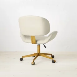 Mahonia Faux Leather Office Chair Cream/Aged Brass - Opalhouse™ Designed With Jungalow™ 10 Mahonia Faux Leather Office Chair Cream/Aged Brass - Opalhouse™ Designed With Jungalow™ -Opalhouse™ GUEST c063500a 216c 4d23 8174 81e648410040