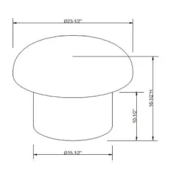 Maddalena Mushroom Stool - Opalhouse™ Designed With Jungalow™ -Opalhouse™ GUEST c2878331 038a 4ac5 ad14 266eb978ce44