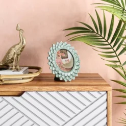 Opalhouse™ 37 4" X 4" Stoneware Frame With Transparent Crackle Glaze Green - Opalhouse™