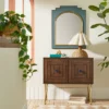 24" X 30" Wood And Brass Wall Mirror Blue - Opalhouse™ Designed With Jungalow™ -Opalhouse™ GUEST cb96163c 8169 4317 ba73 7b186591eed2