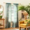 1pc Sheer Vines Burnout Window Curtain Panel Green - Opalhouse™ Designed With Jungalow™ -Opalhouse™ GUEST e4443a31 f1d1 4db6 b0f4 90da97196c12 1