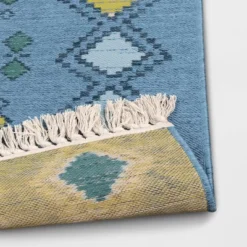 7'x10' Bright Moroccan Rectangular Woven Outdoor Area Rug Indigo - Opalhouse™ -Opalhouse™ GUEST f1512d73 cd59 4071 a29a efd457754733