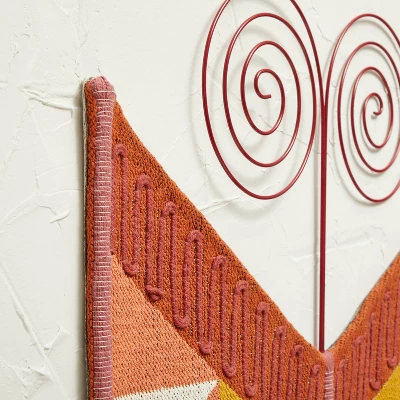 24" X 24" Oversized Woven Butterfly Decorative Wall Sculpture Brown - Opalhouse™ Designed With Jungalow™ 4 24" X 24" Oversized Woven Butterfly Decorative Wall Sculpture Brown - Opalhouse™ Designed With Jungalow™ - Image 2